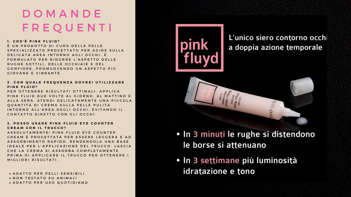 Pink Fluyd - siero tensore per il contorno occhi, 15mL